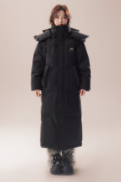 Long 90 White Goose Down Coat