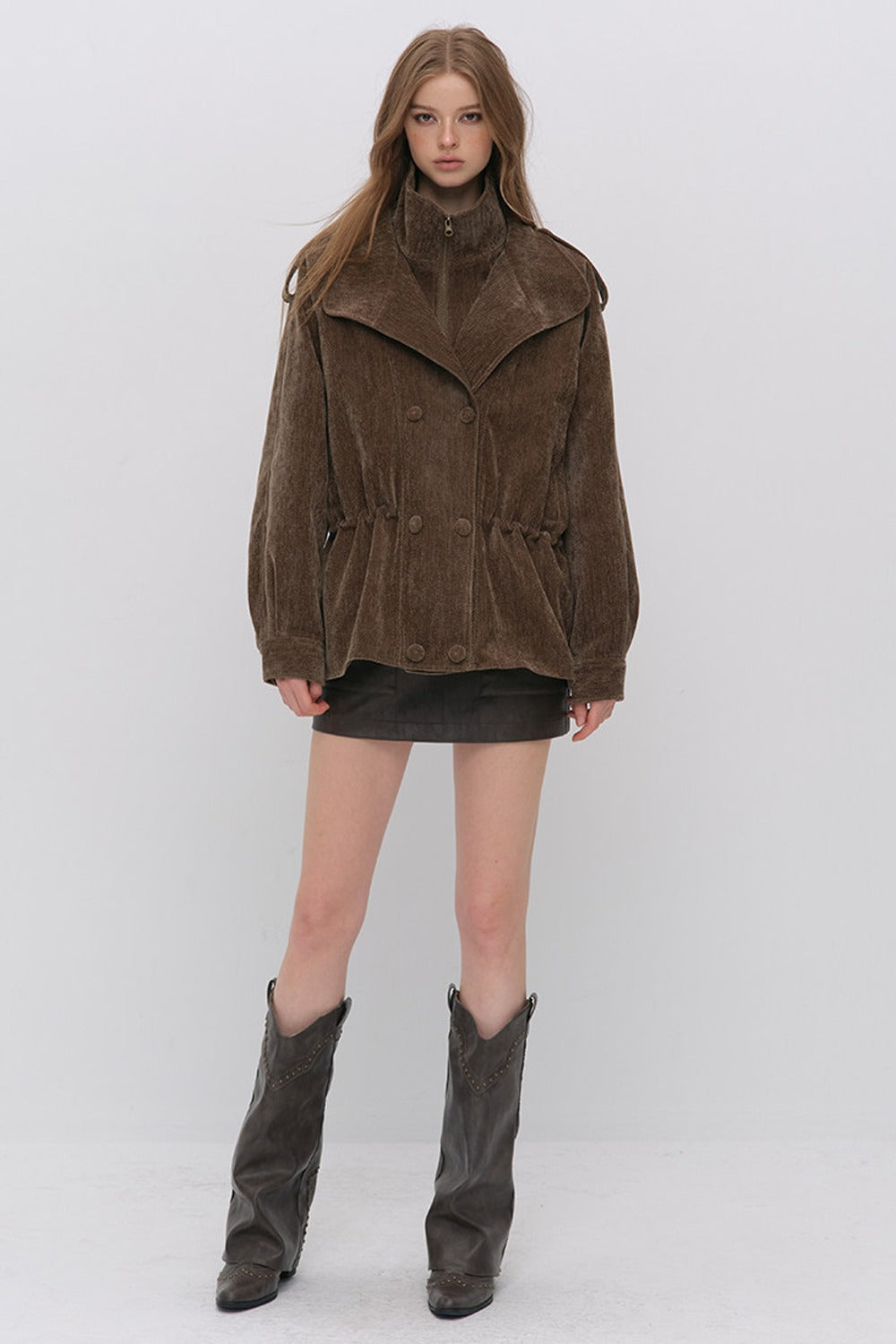 Detachable Chenille Down Jacket
