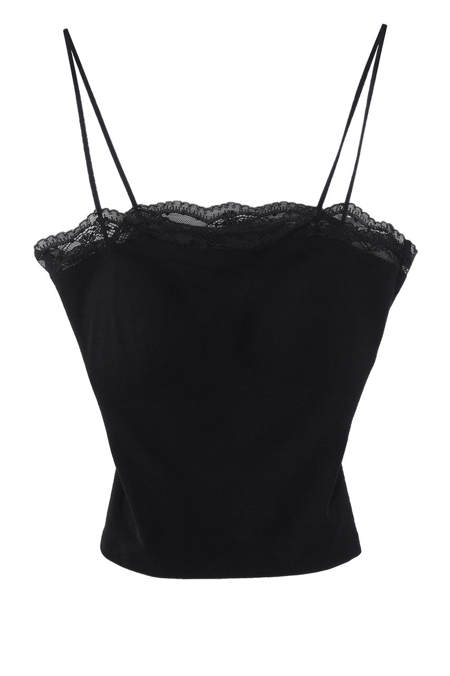 Black Tencel Lace Camisole
