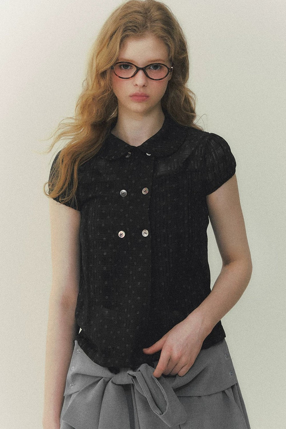 Ivory Doll Collar Blouse
