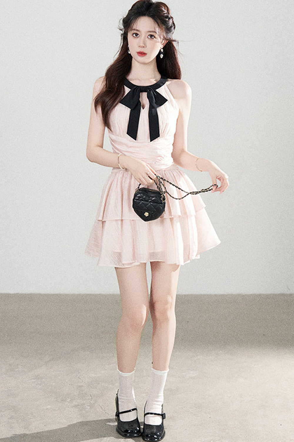 Pink Tencel A-Line Dress