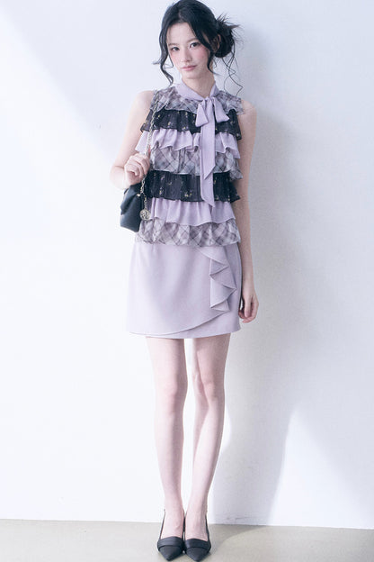 Chiffon Plaid Floral Top