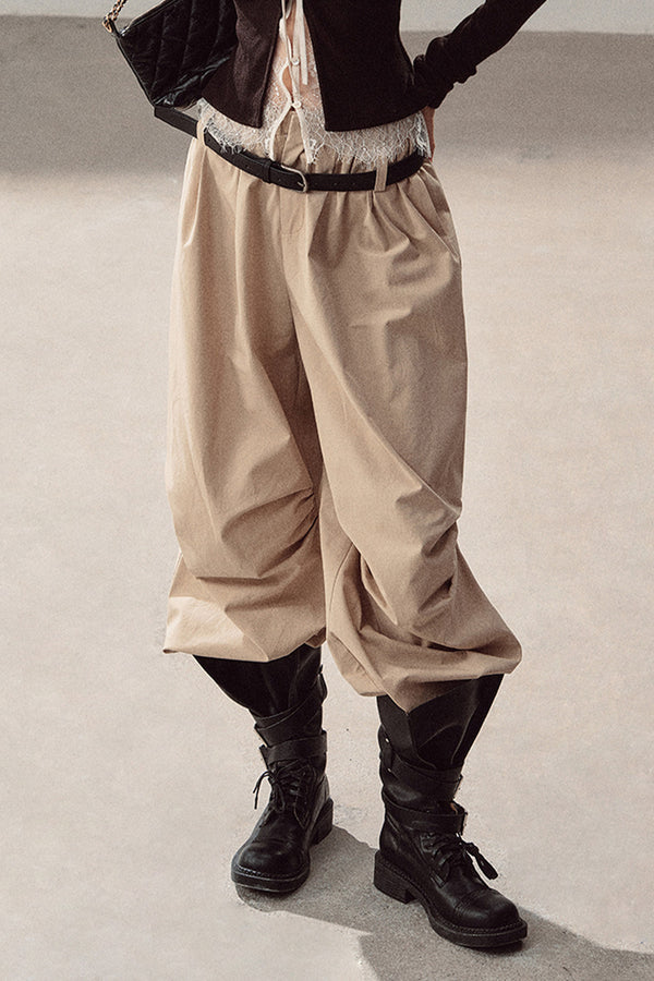 Wide-Leg Loose Jogger Pants