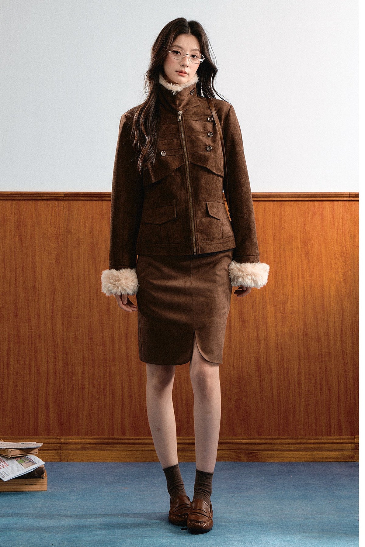 Suede Short Jacket