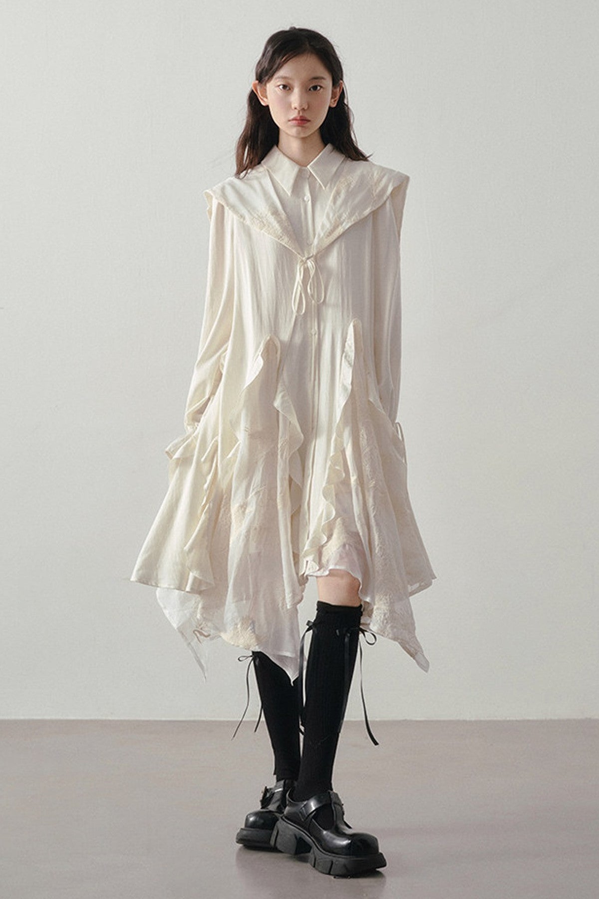 Embroidery Shawl Dress