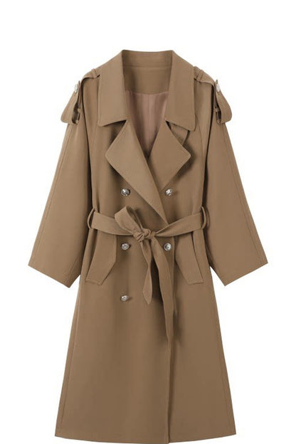 Women's Mid-Length Windbreaker and Camisole Dress Set-Up