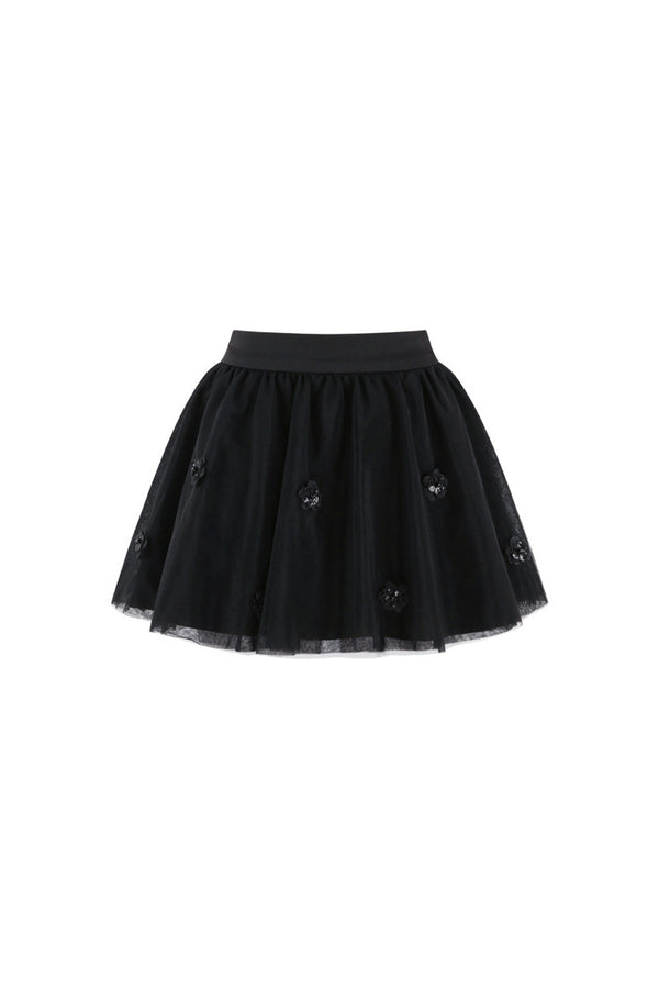 Bowknot Peplum Top and Tulle Skirt Set-Up