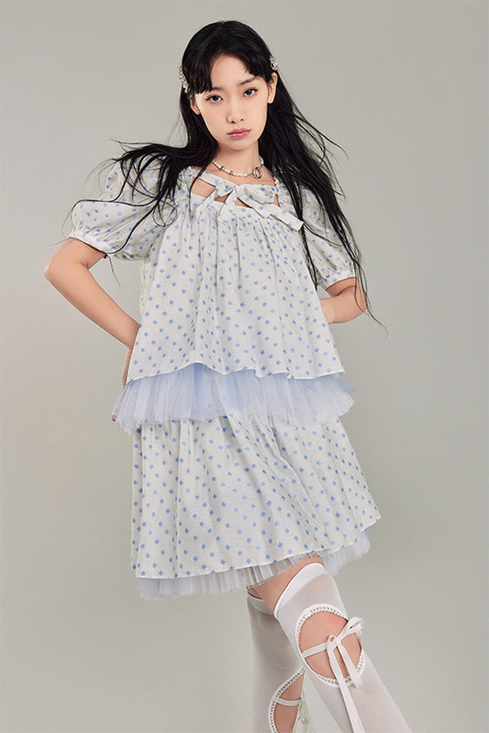 Floral Top and Skirt Set-Up