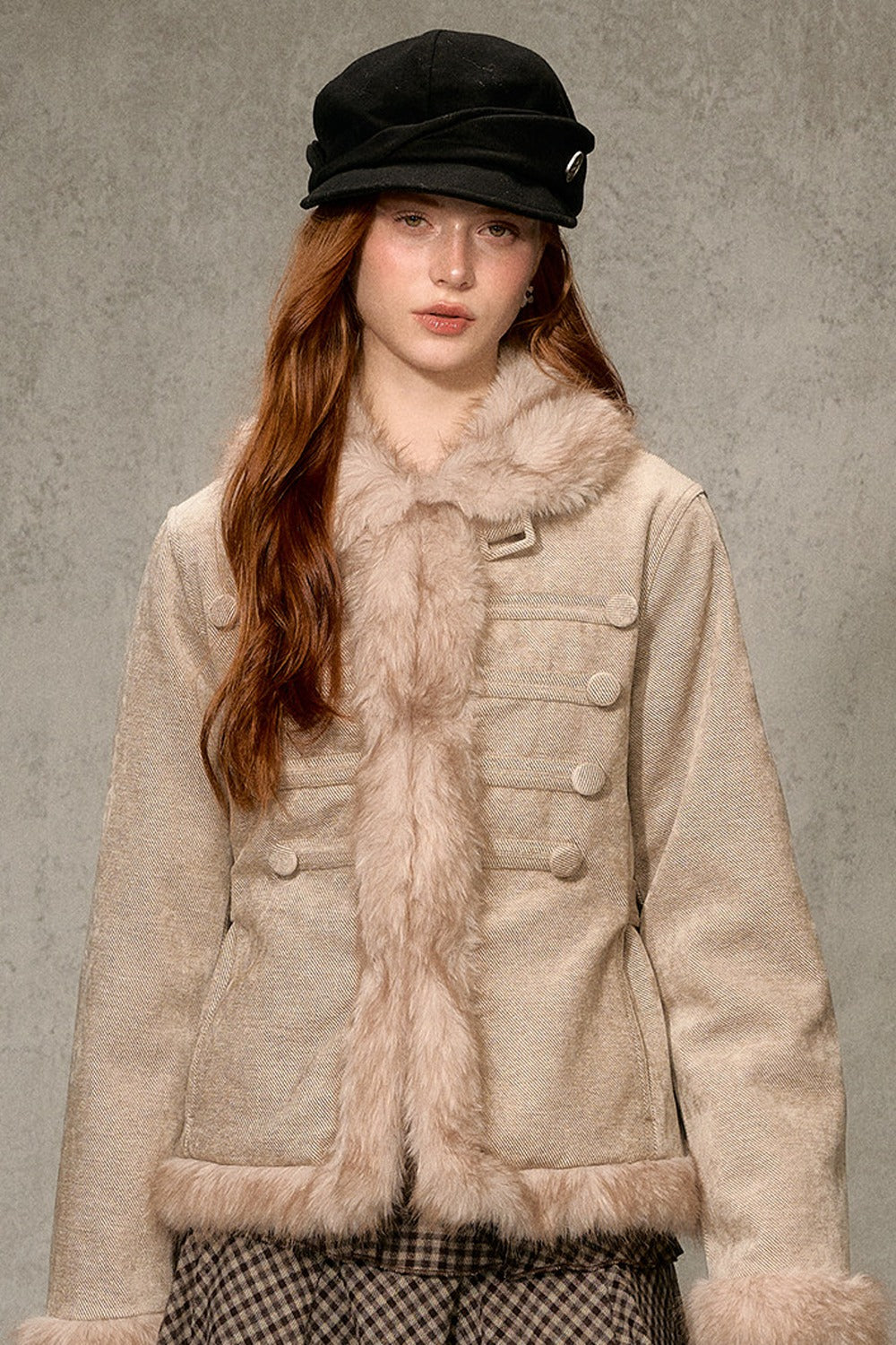 Napoleon Collar Down Jacket