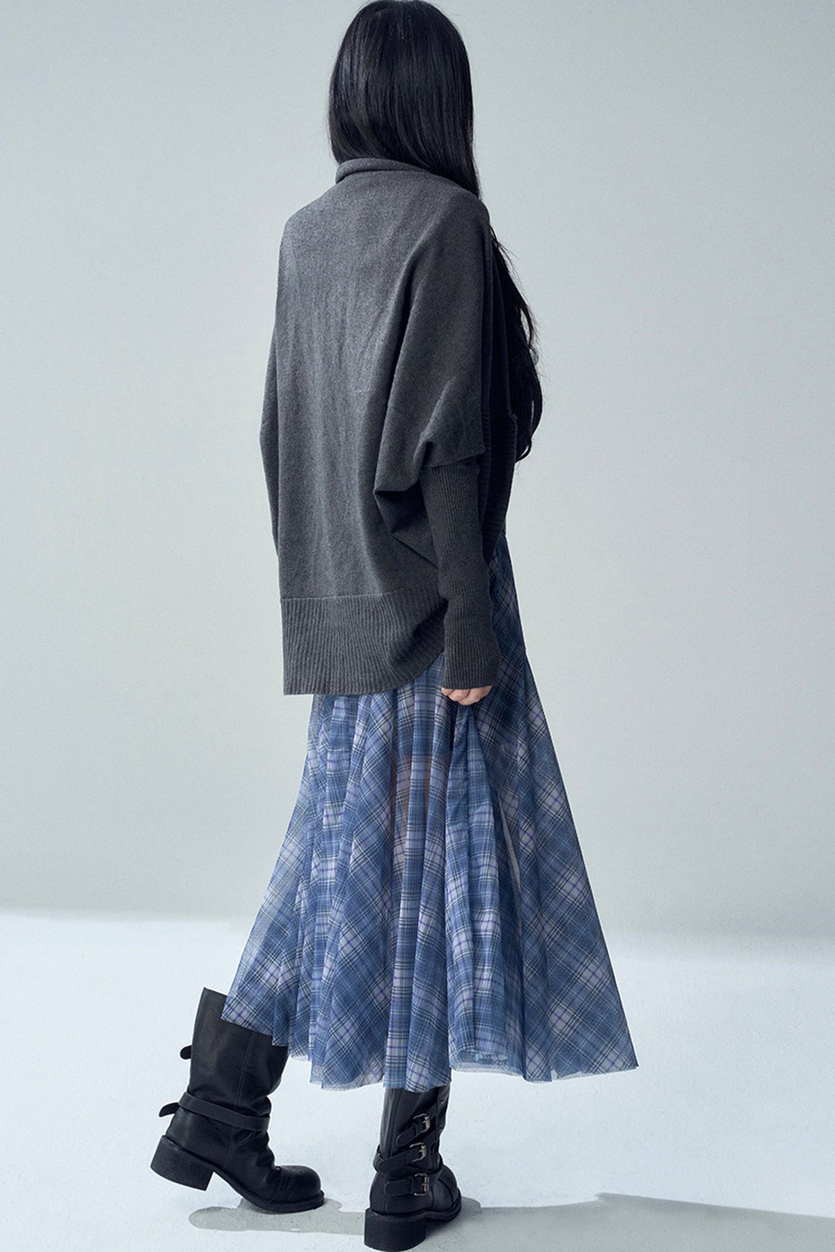 Shawl-Style Batwing Knitted Cardigan