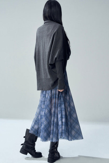 Shawl-Style Batwing Knitted Cardigan