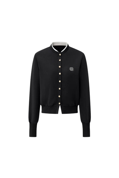 Preppy Knit Cardigan Pleated Skirt Set-Up