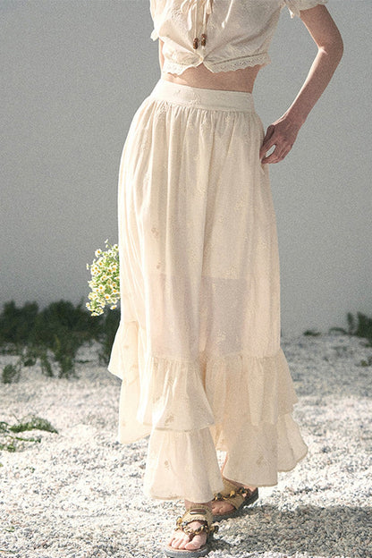 Mature Garden Summer Skirt Set-Up