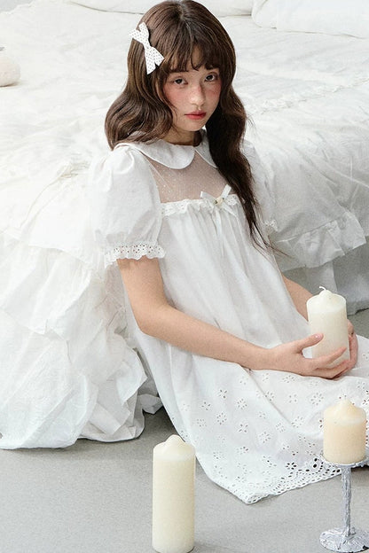 White Angel Embroidery Dress