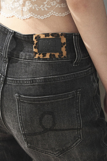 Retro Slim-Fit Denim Pants