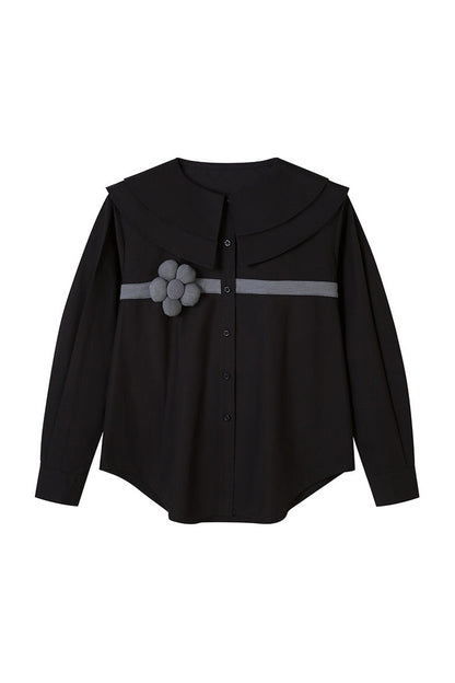 3D Floral Long Sleeve Shirt