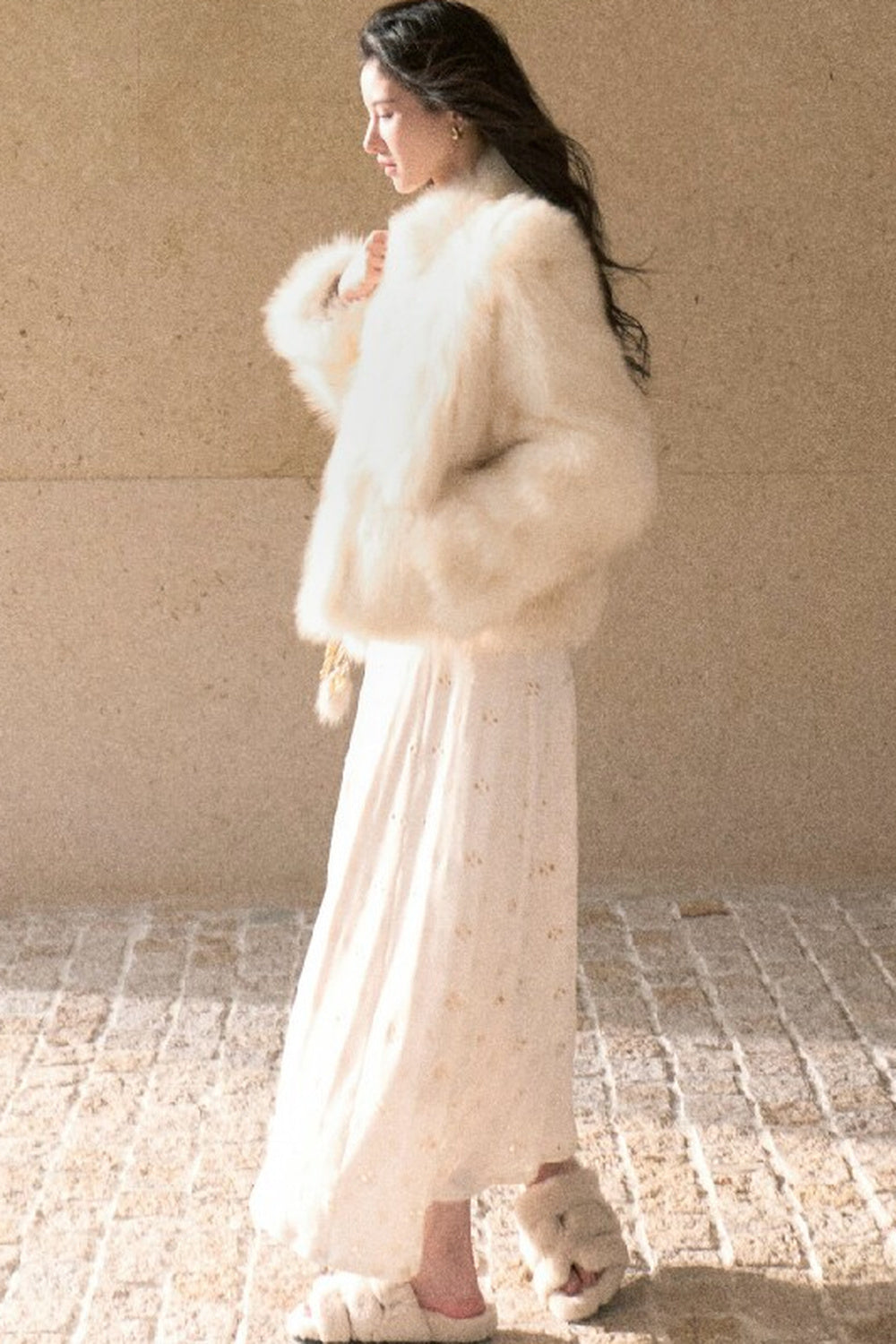 Fur Gradient Dyed Jacket