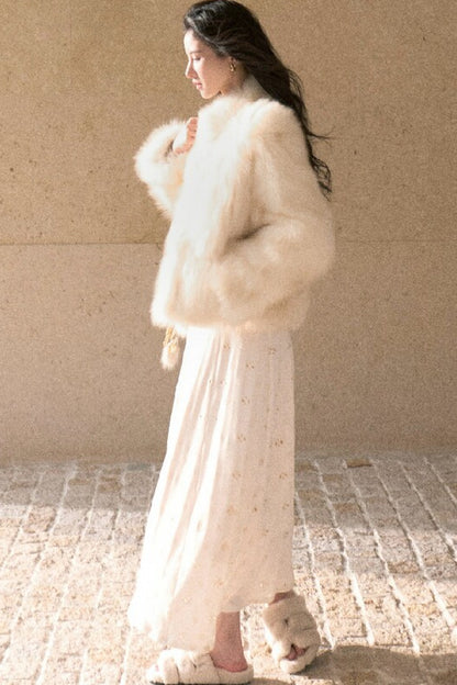Fur Gradient Dyed Jacket