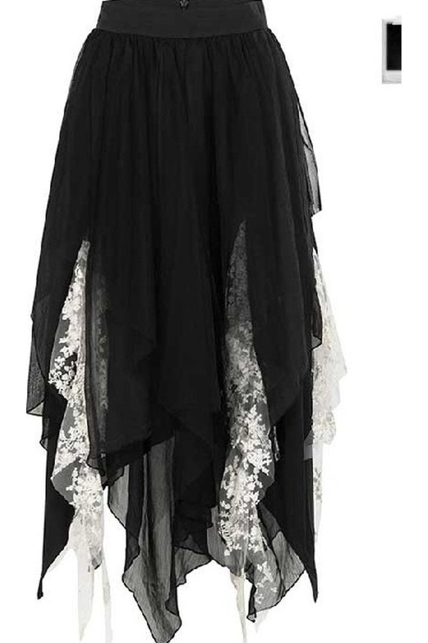 French Gothic Suspender Dress and Skirt Set-Up