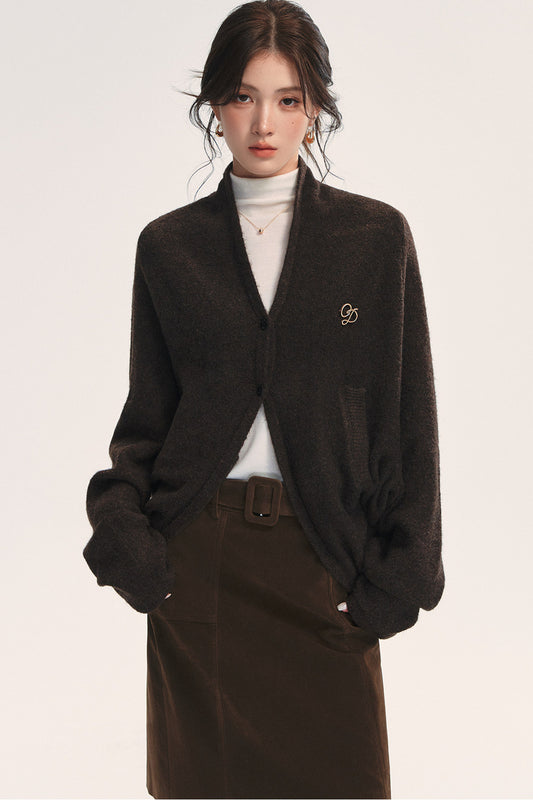 Loose Batwing Knit Jacket