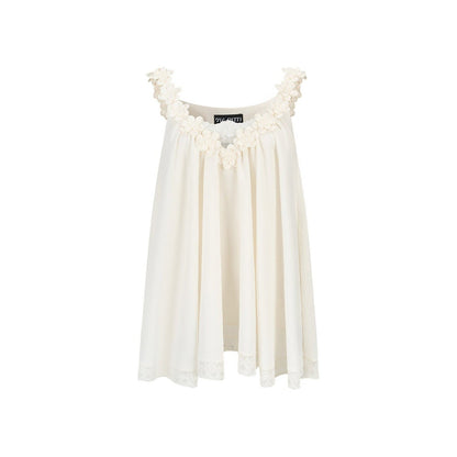 Lace Trim Acetate Two-Piece Set-Up