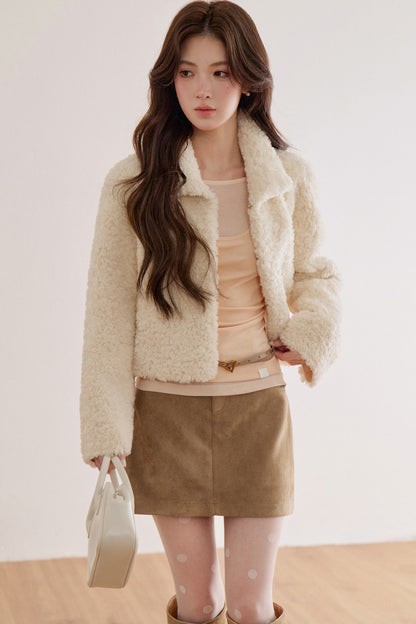 Retro Lamb Wool Plush Jacket