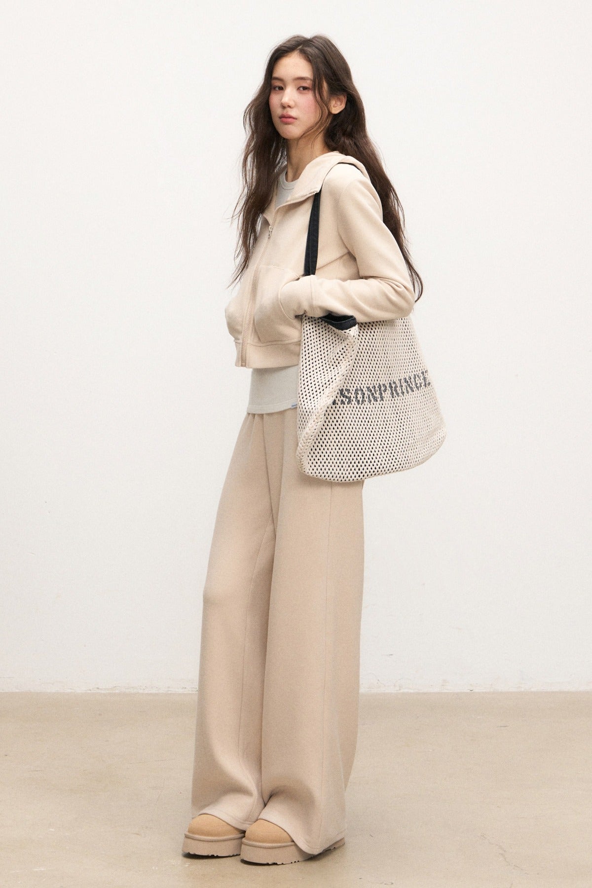 Zip Sweatshirt Jacket and Pants Set-Up