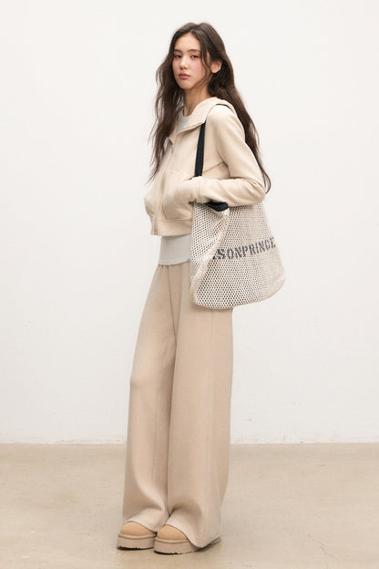 Zip Sweatshirt Jacket and Pants Set-Up