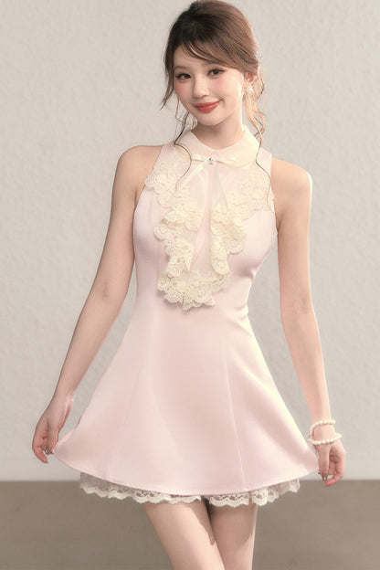 Vivian Retro Lace Collar Dress