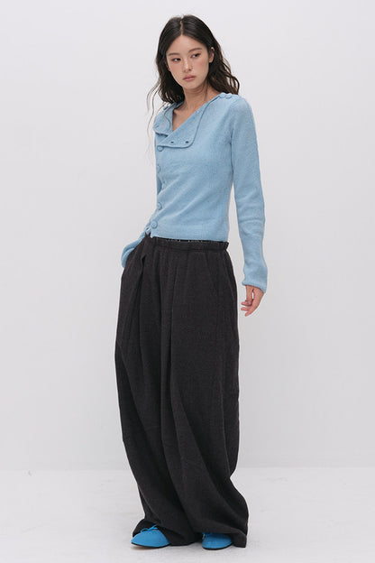 Merino Wool Knit Cardigan