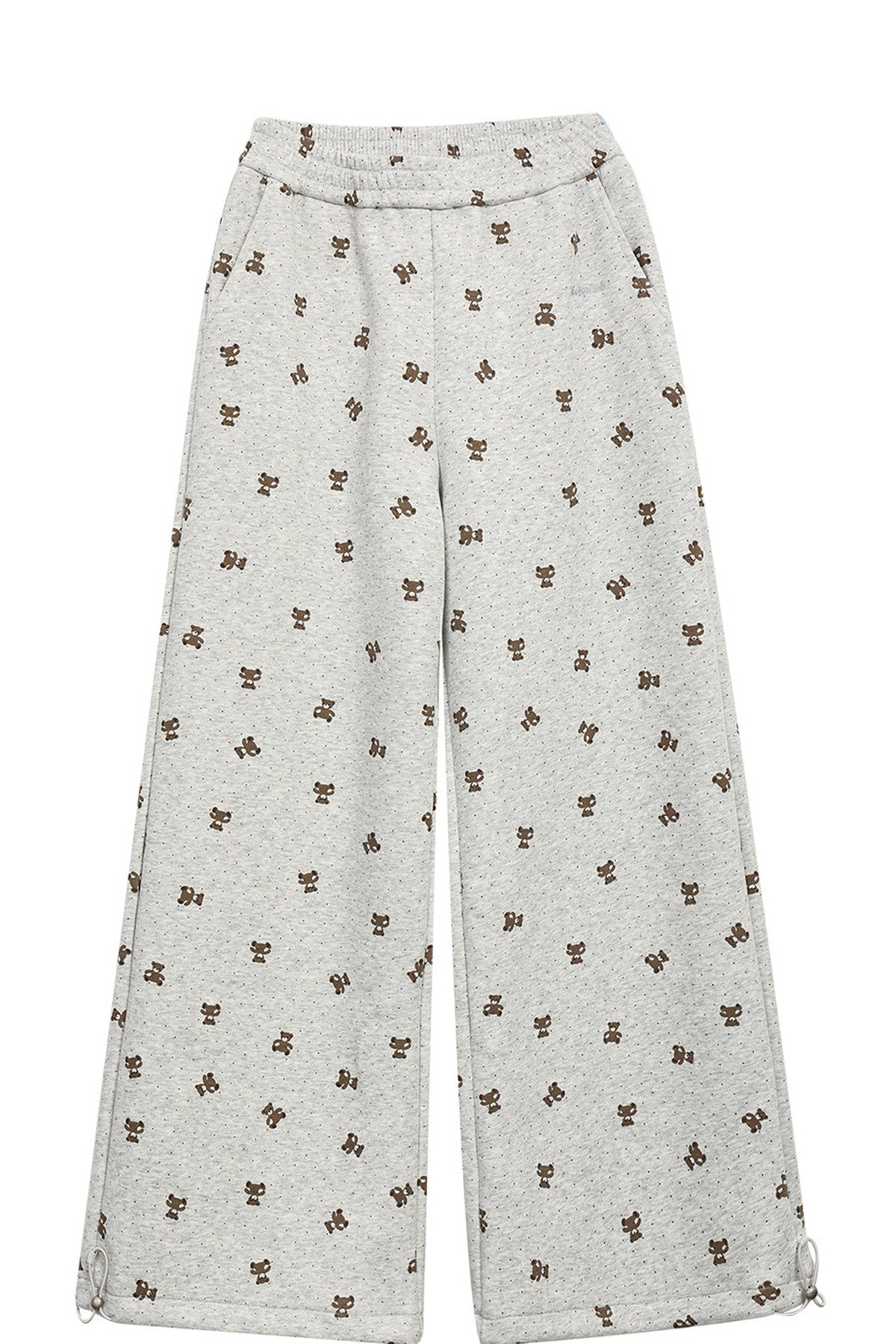 Bear Print Hooded Top and Pants Set-Up