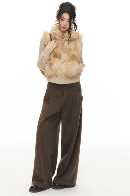 Eco-Fur Vest and Pants Set-Up