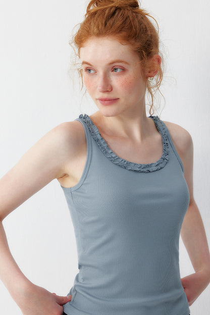 Trim Lyocell Camisole Top