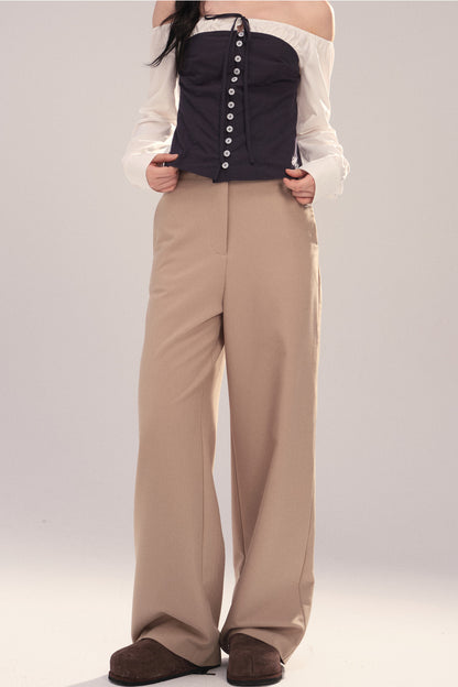 Detachable Plaid Patchwork Pants
