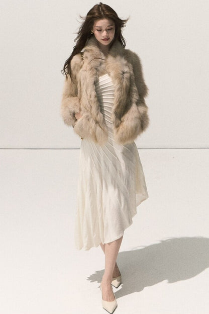 Fluffy Fox Fur Vest