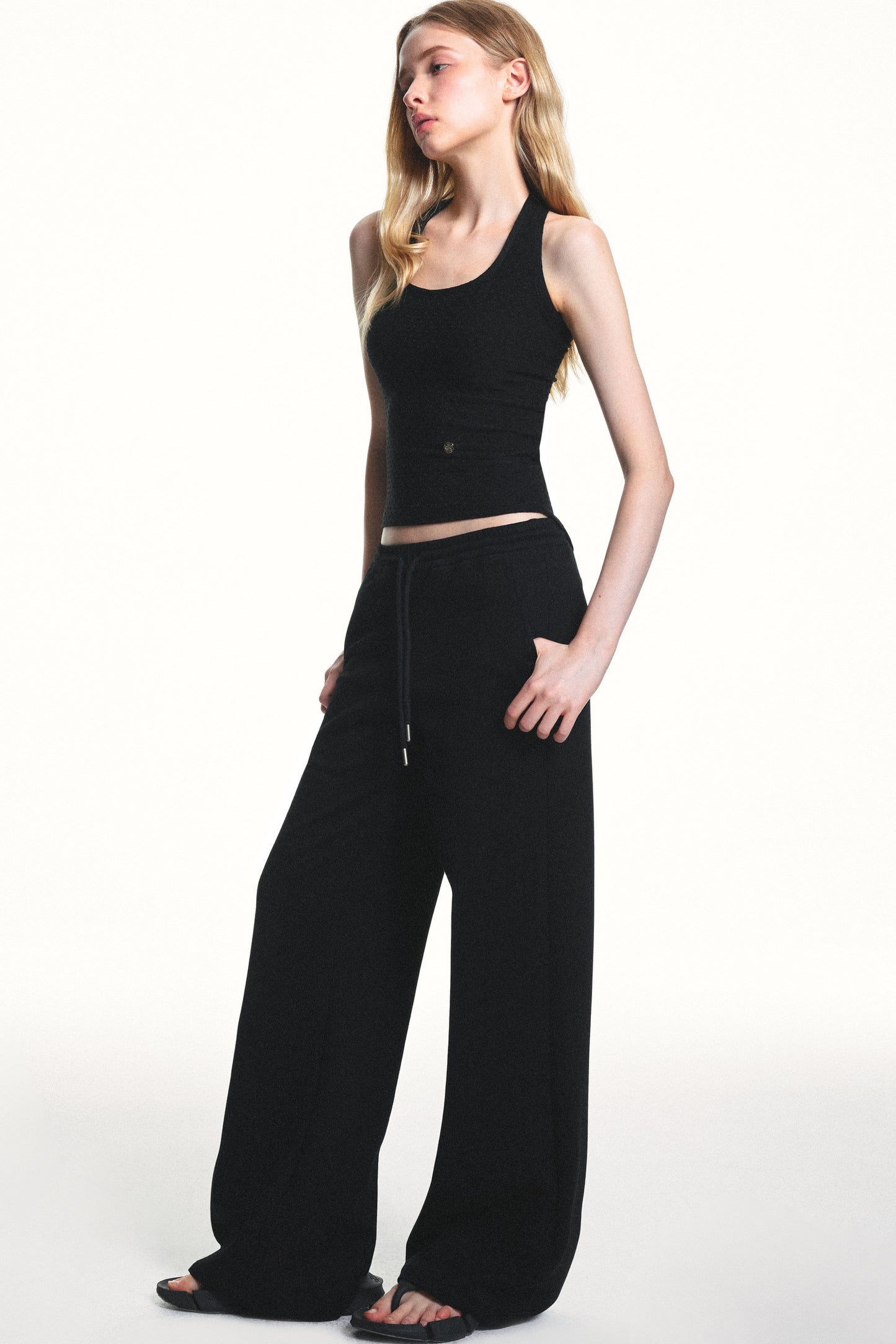 Lyocell Jacquard Racerback Top