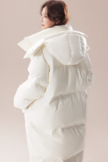 Long 90 White Goose Down Coat