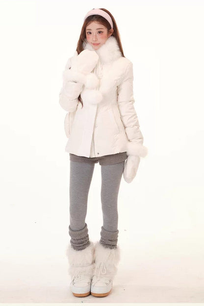Jacke mit Fellkragen für verschneite Nächte