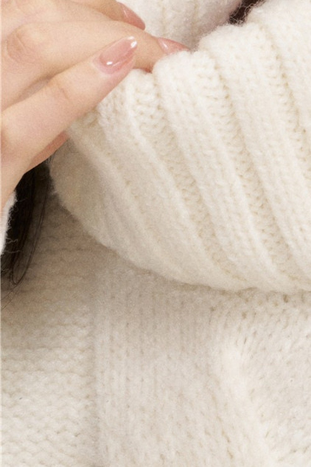 Twisted Cable Pullover Batwing Sweater