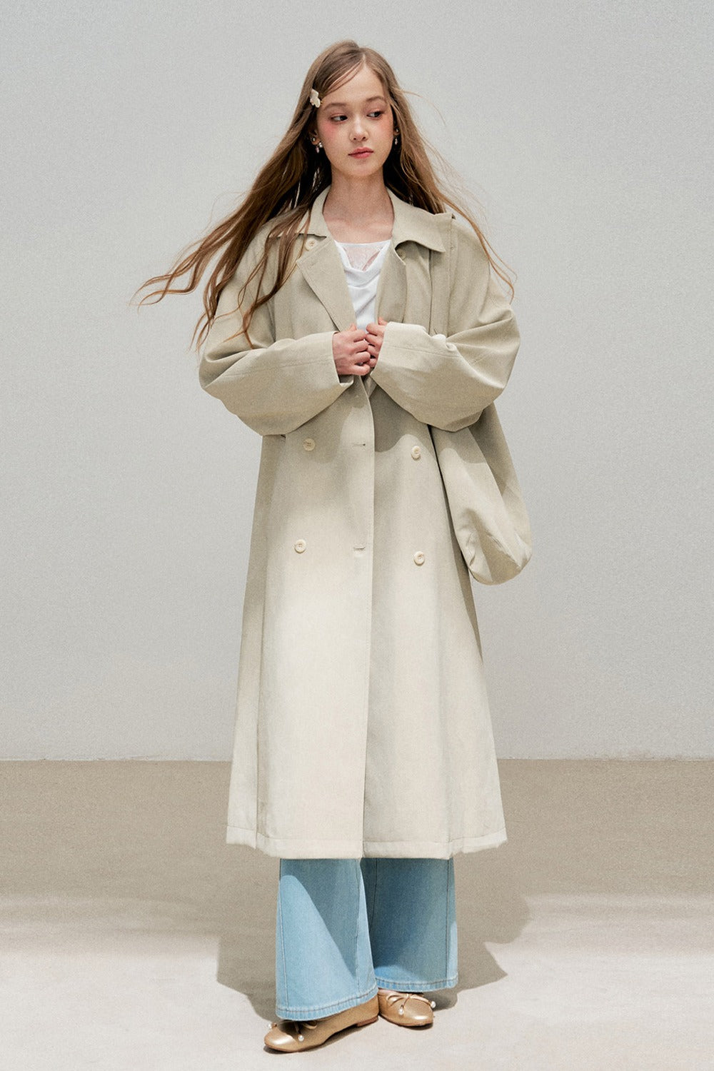 Warm Gray Classic Silhouette Jacket