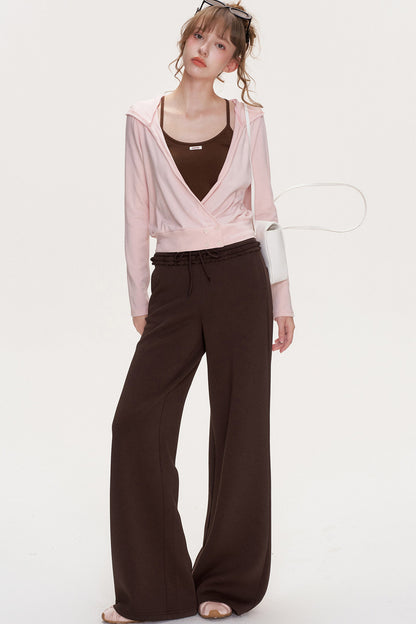 Cross V-Neck Layered Top