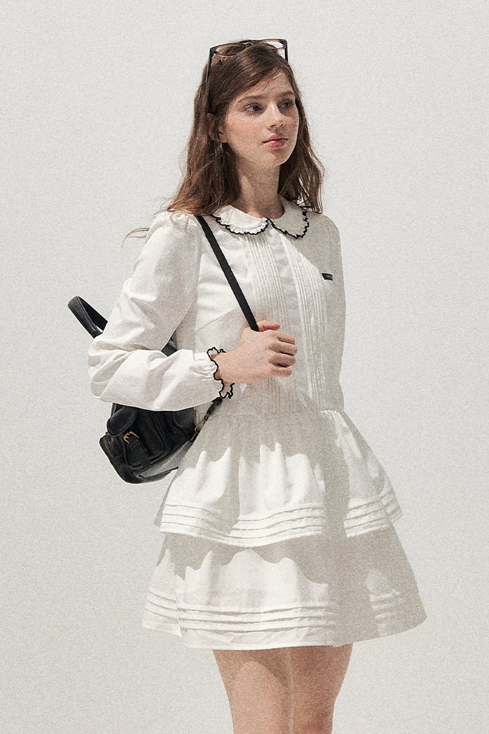Tuck Pleated Cake Dress