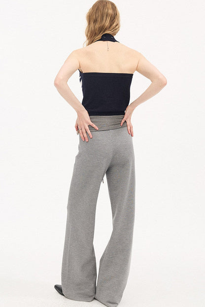 Pantalones casuales slim de cintura alta