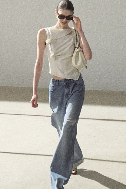 Bohemian Summer Ripped Jeans