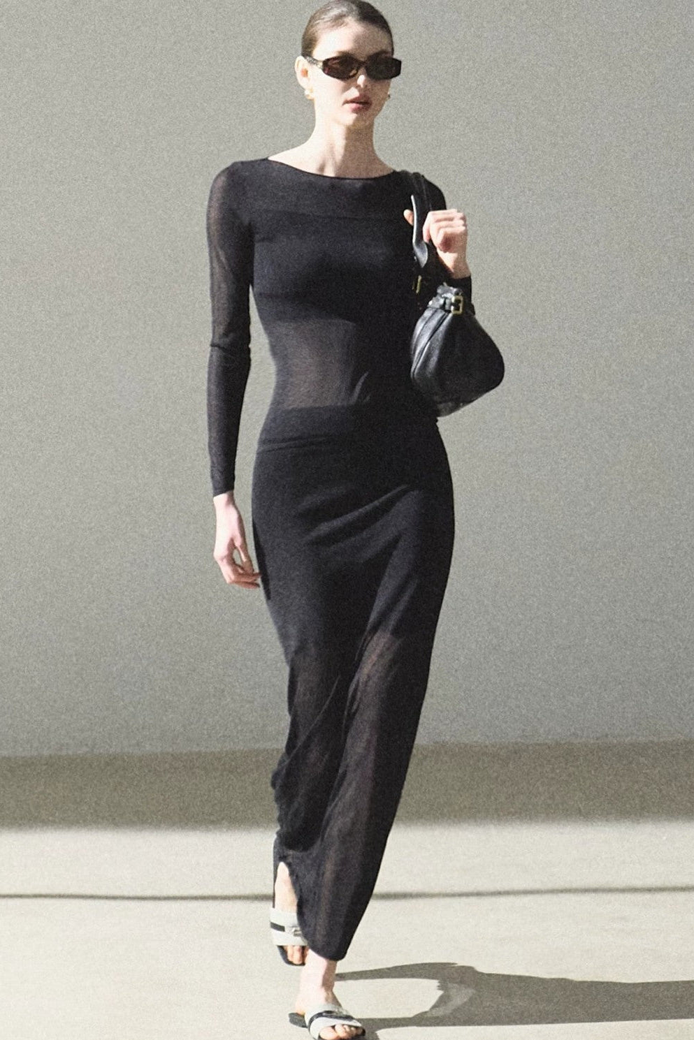 Long Sleeve Lyocell Layered Top
