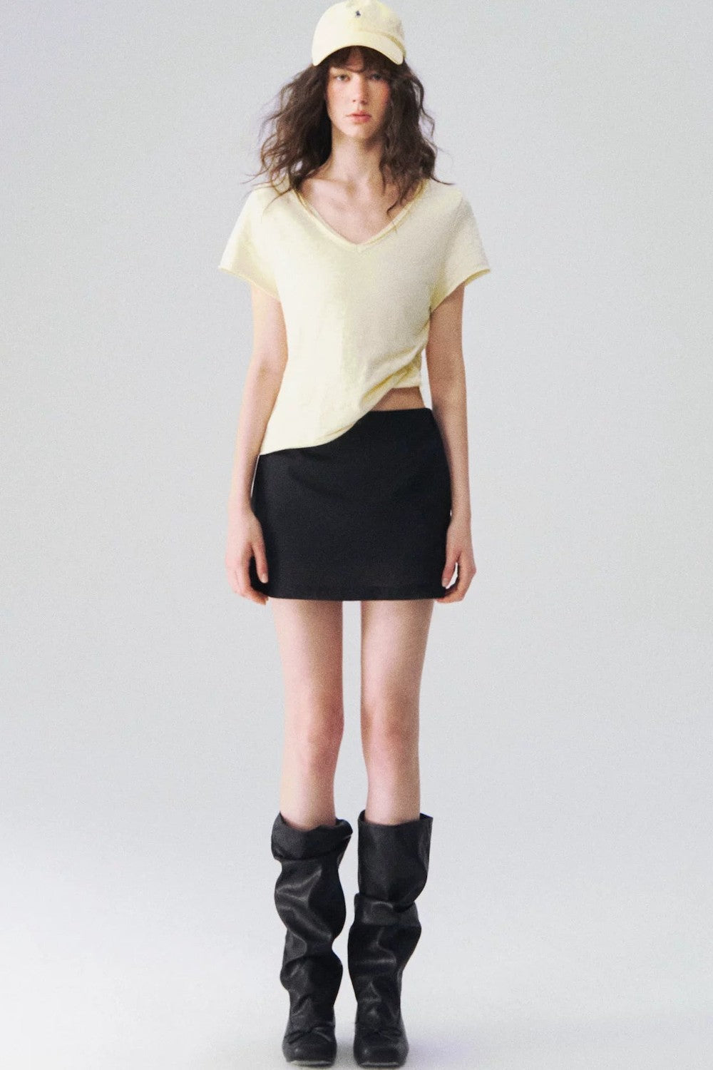 Somesowe Linen A-Line Skirt