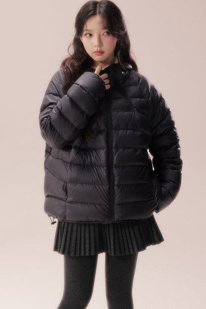 Silhouette Zipper Down Jacket