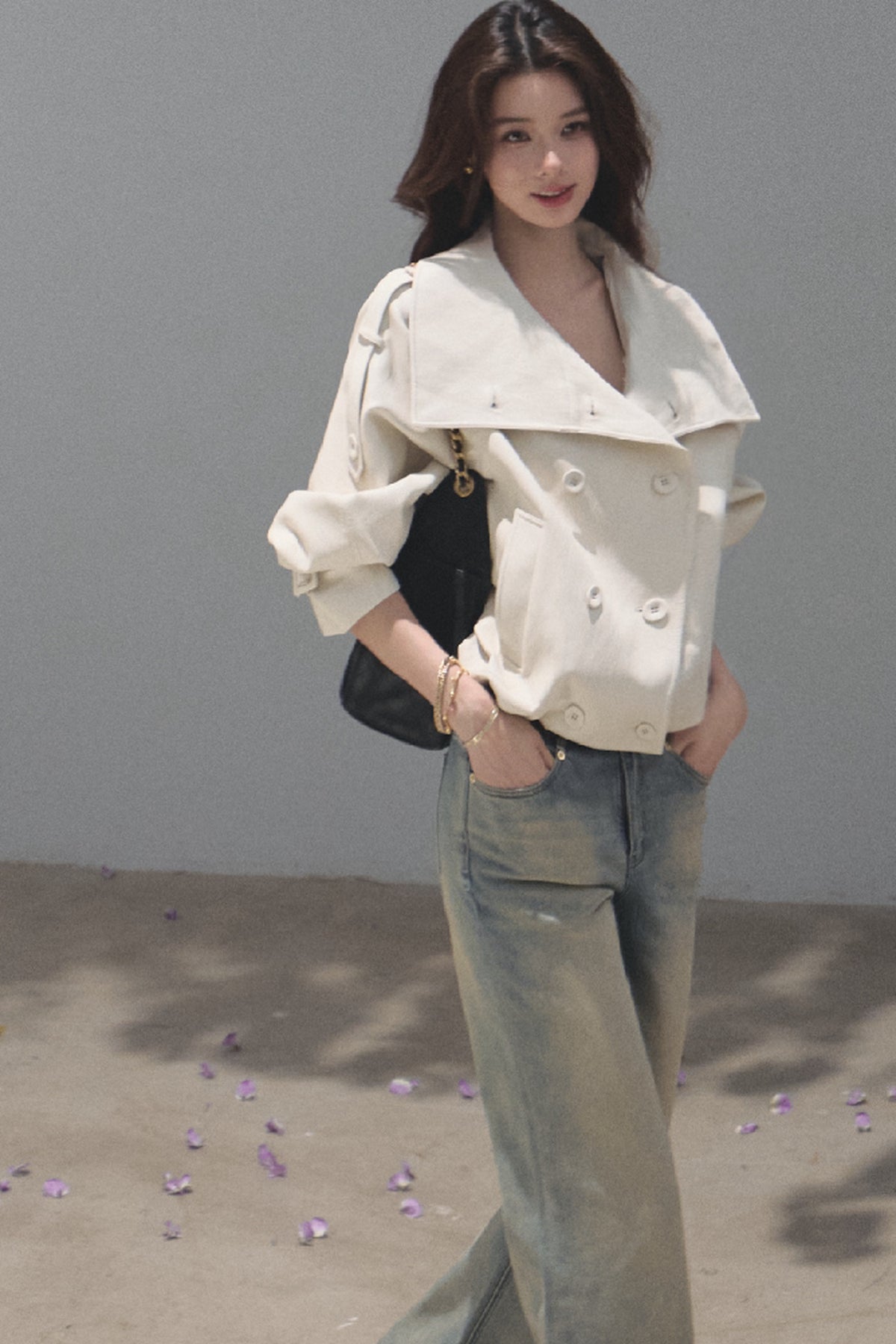 Knight-Style Oil-Waxed Leather Trench Jacket