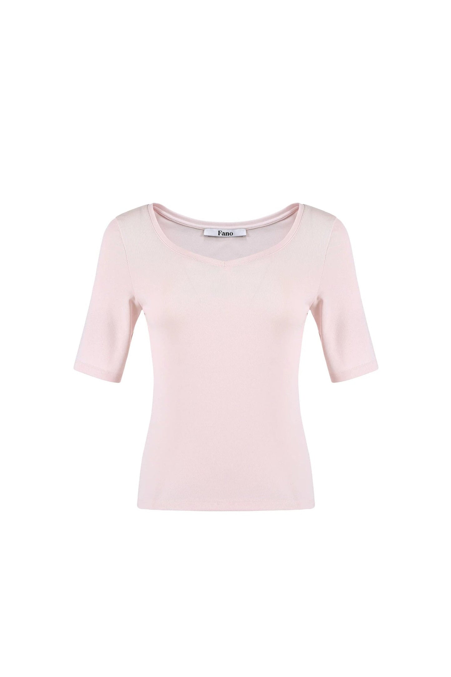 Playful Heart-Neck Printed T-Shirt
