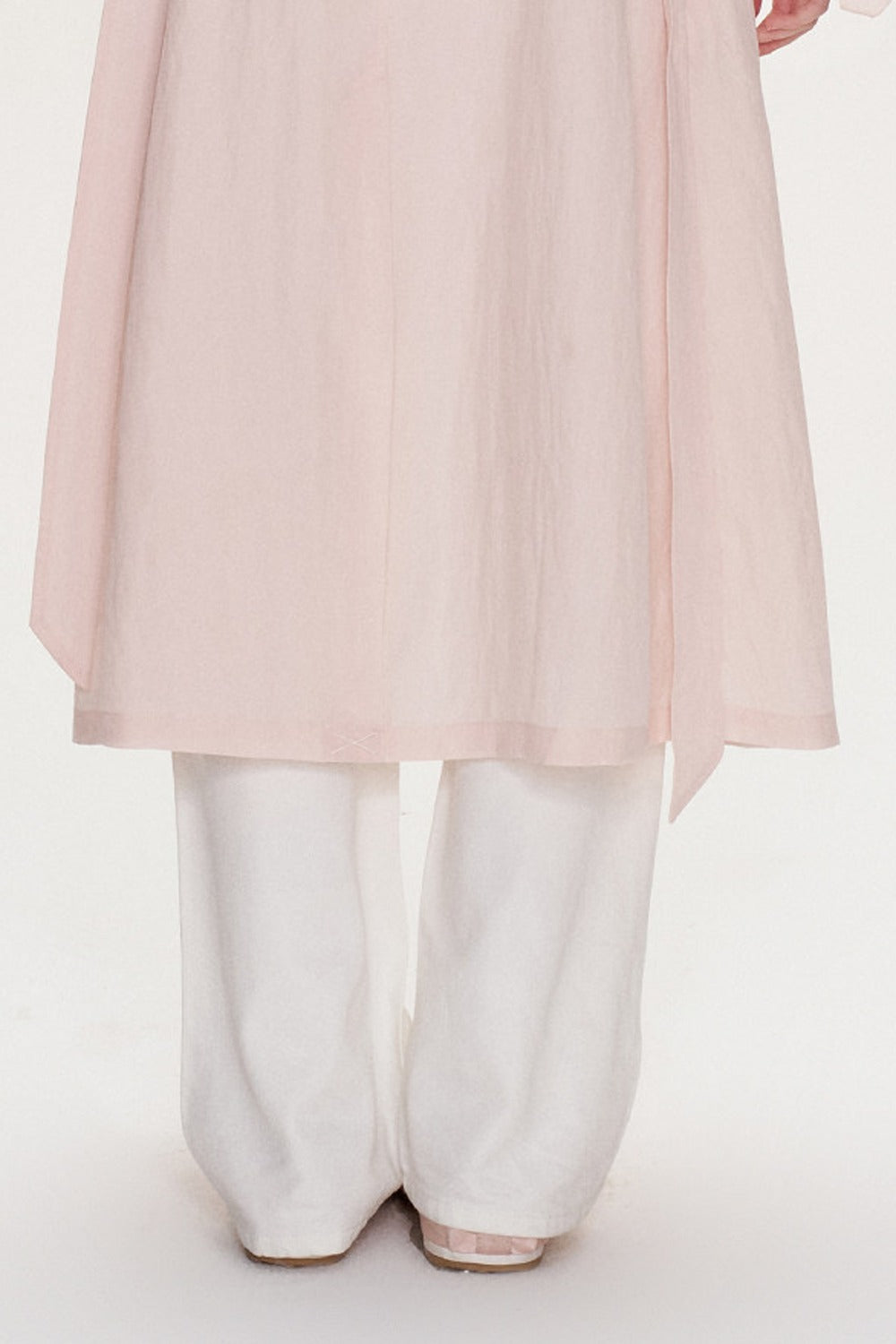 Large Lapel Tie Trench Coat